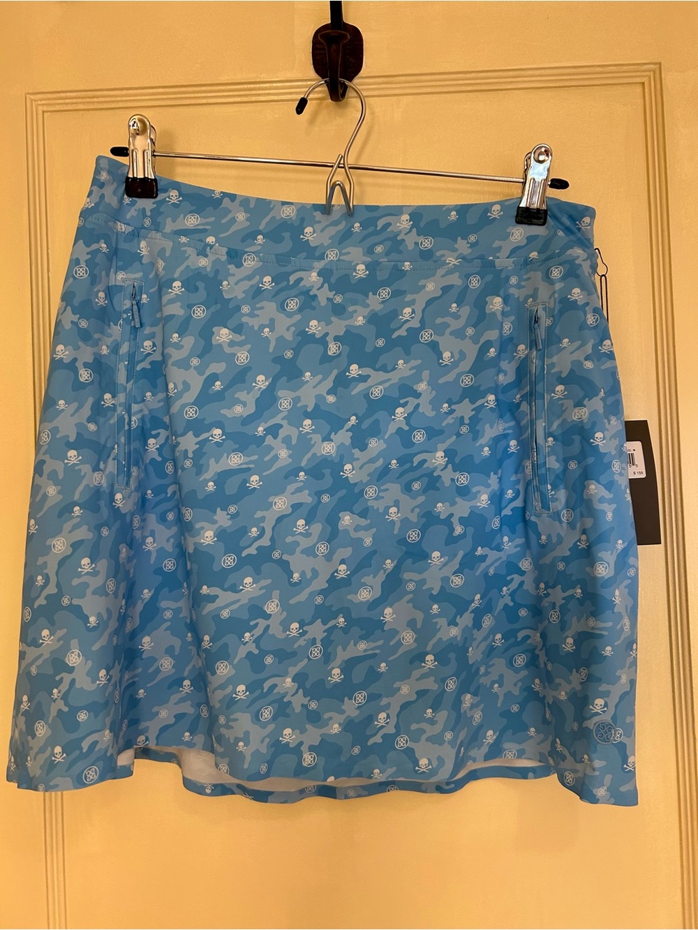 G/FORE Light Blue Printed A-Line Skort